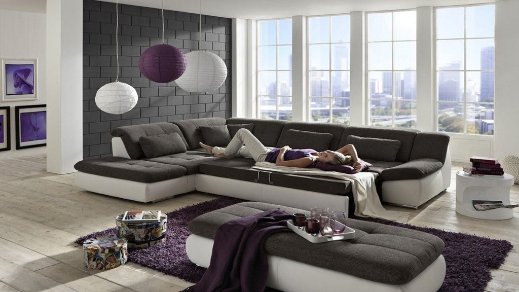 Модульный диван со спальным местом