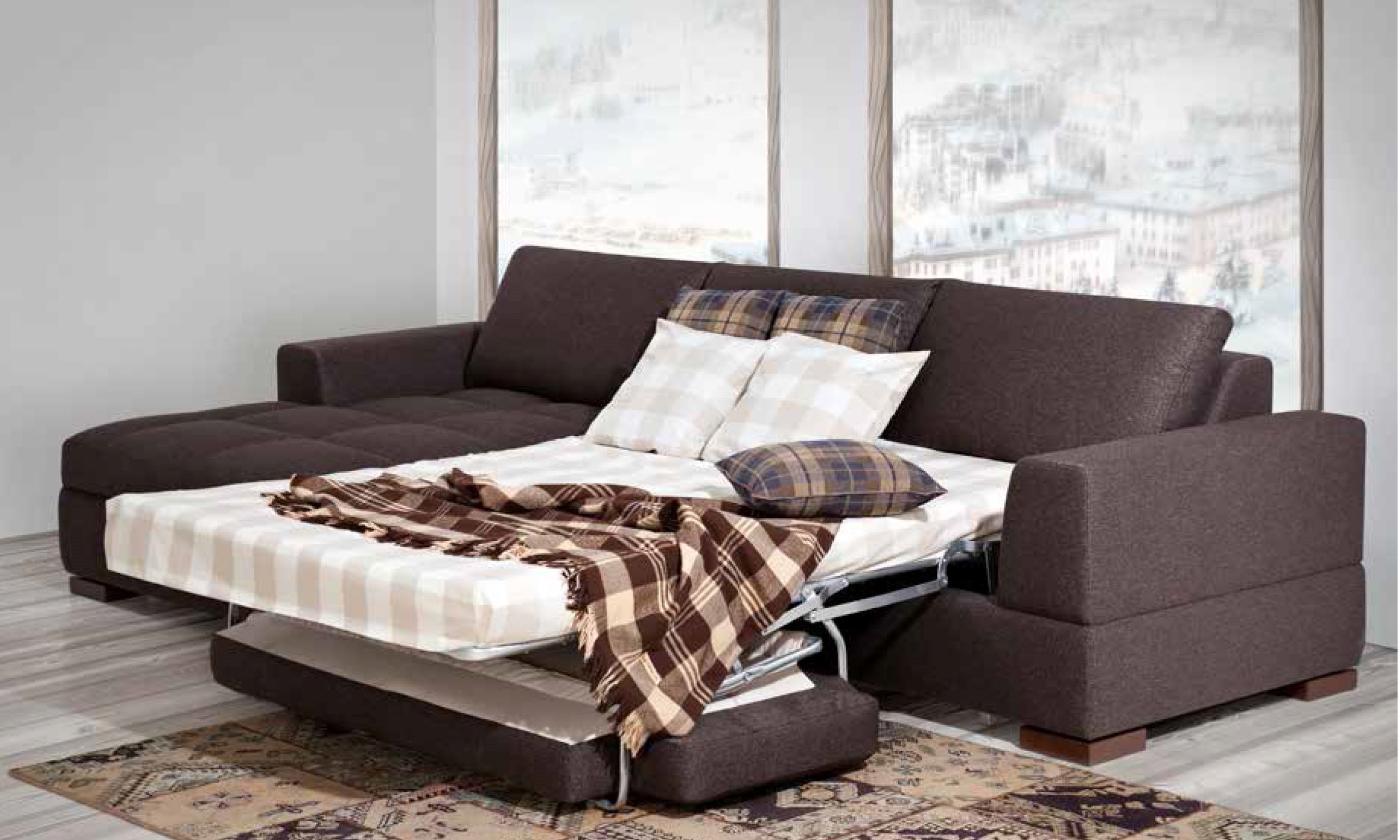Модульный диван со спальным местом (11)