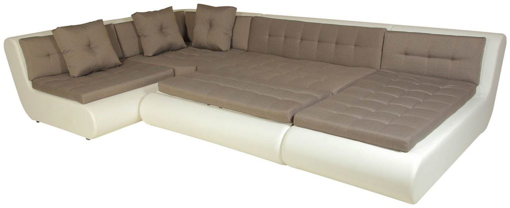 Большой секционный диван со спальным местом