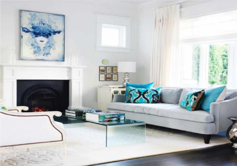 Белый диван в интерьере: сочетание цвета