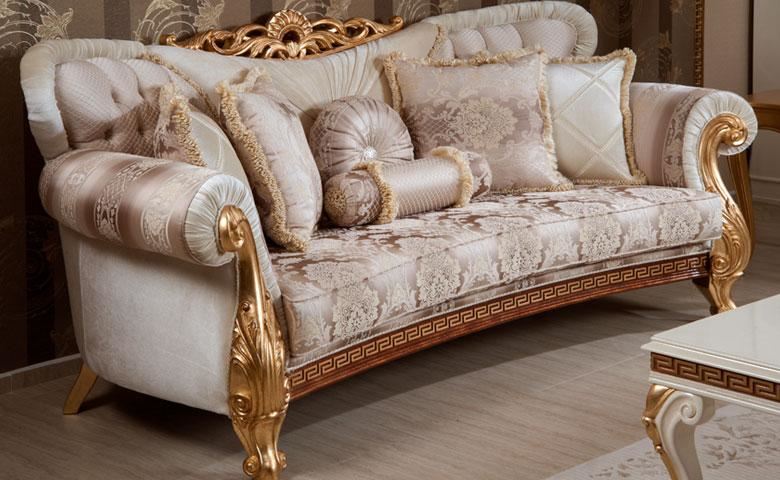 Белый классический диван