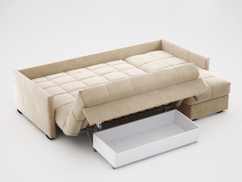 Фото раскладного дивана-кровати с ортопедическим матрасом