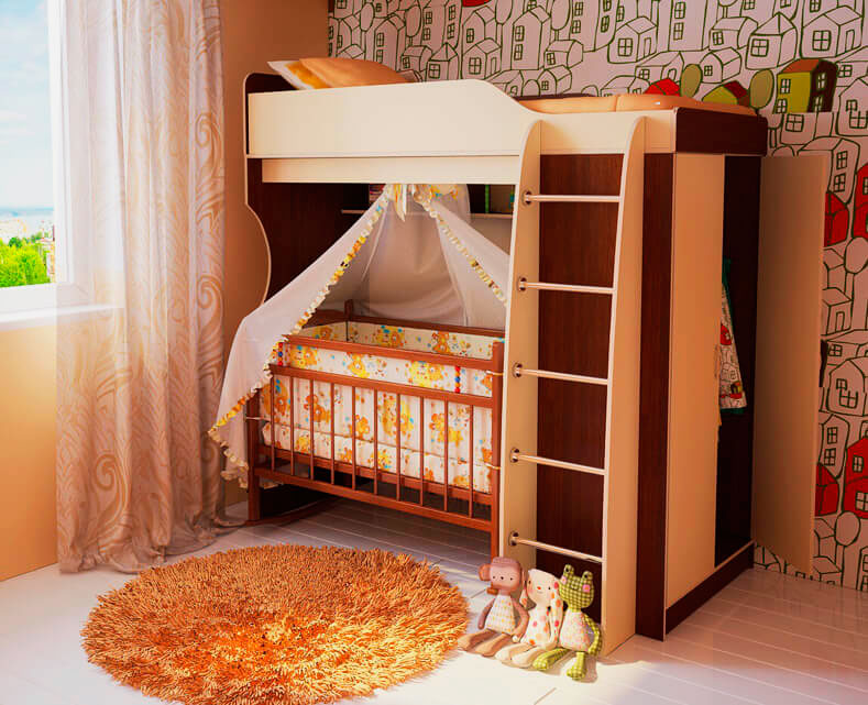 Двухъярусная кровать для детей (21)