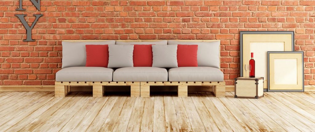 Фото дивана сделанного под деревянные поддоны