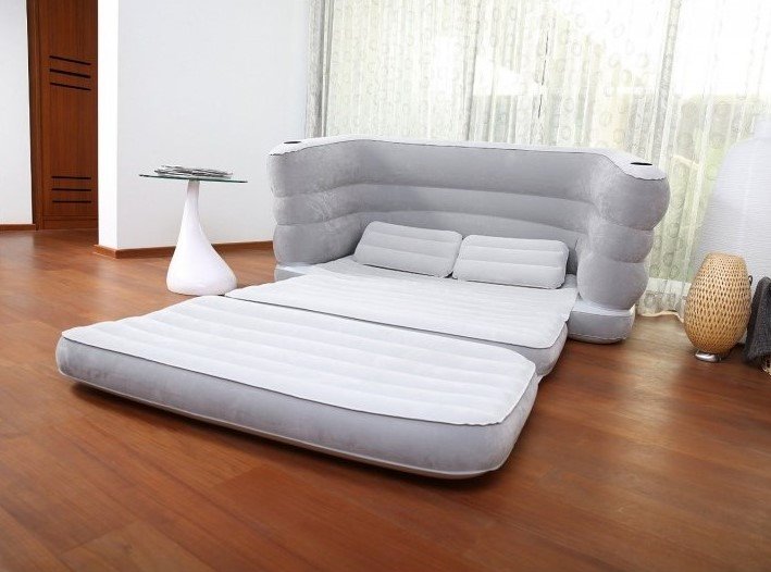 Надувной раскладной диван-кровать со спальным местом