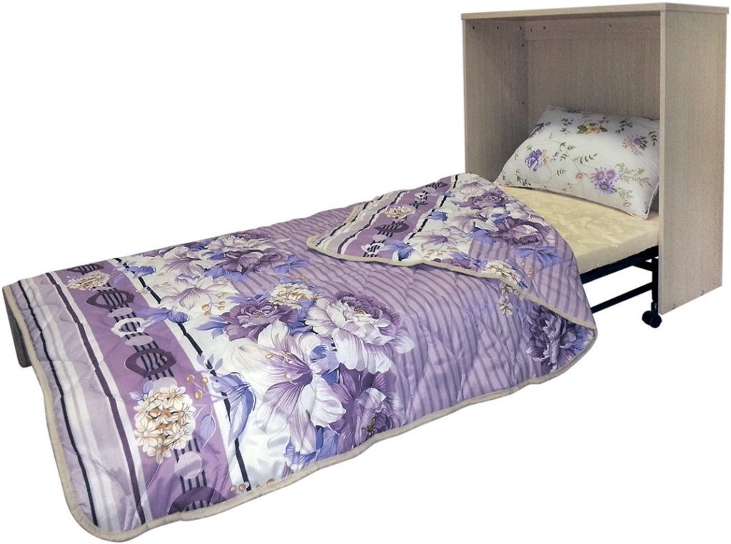Раскладная кровать встроенная в тумбу