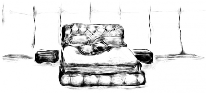 Рисунок кровати