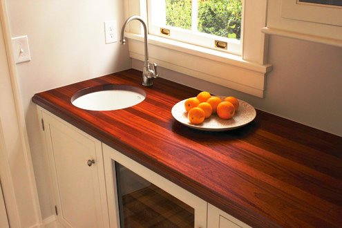 Кухонная столешница из натурального дерева