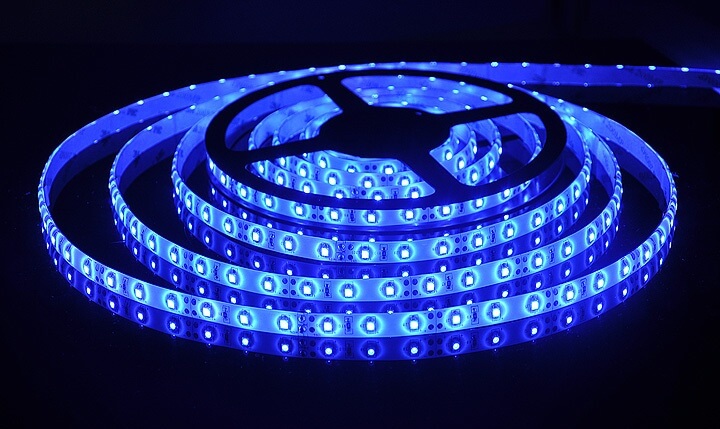 Фото синей LED ленты