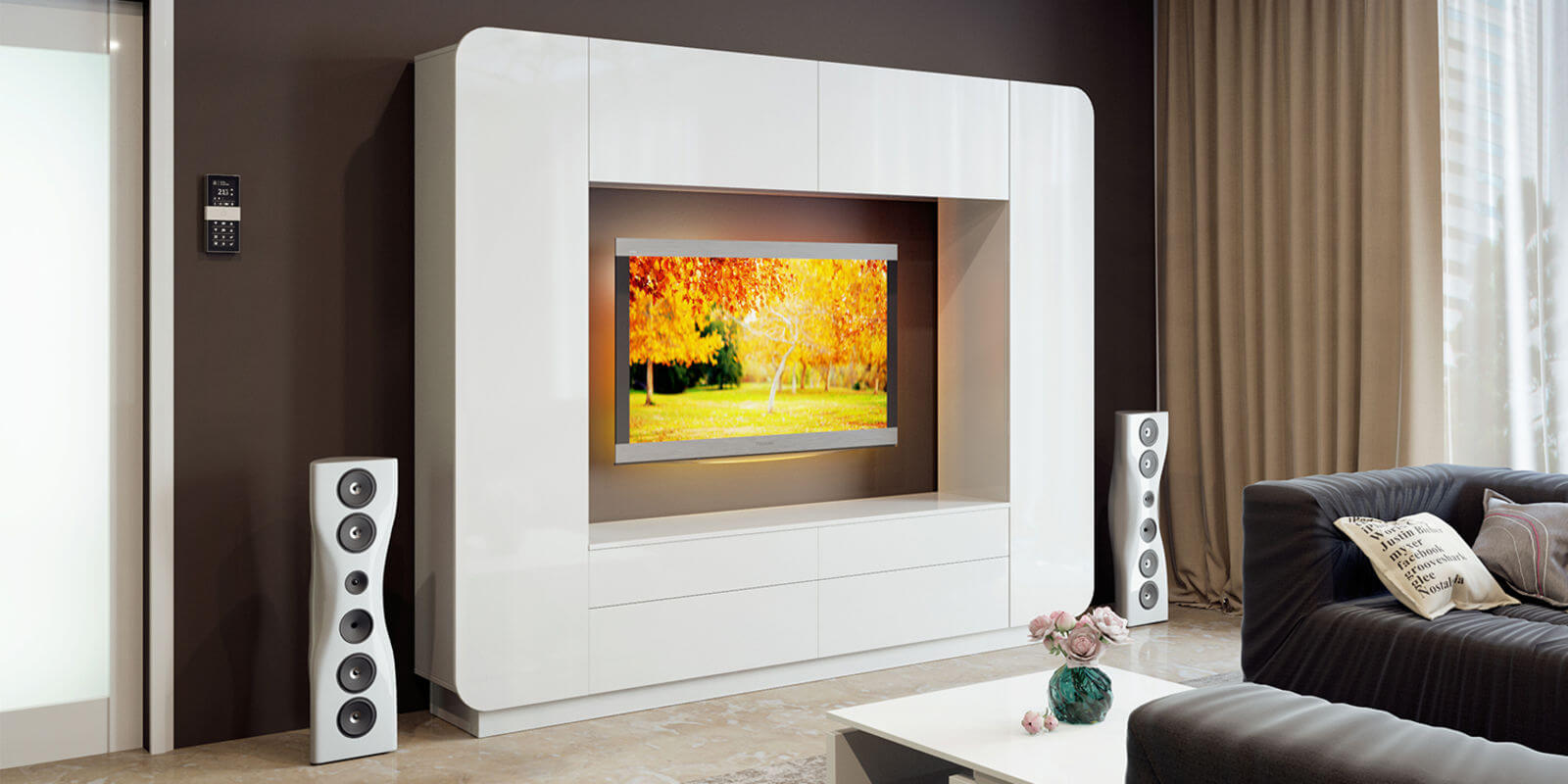 Шкаф для телевизора размеры