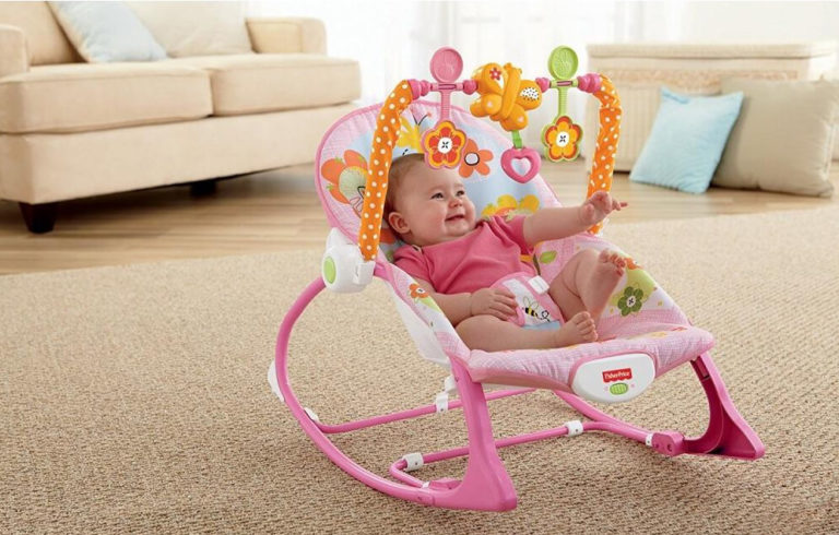 Детская кресло качалка для новорожденных