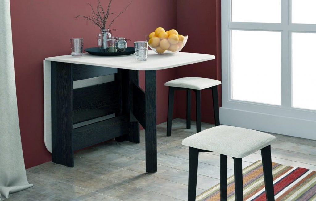 Кухонный стол для маленькой кухни: 72 фото, особенности раскладных и раздвижных столиков, столов-трансформеров и барных стоек